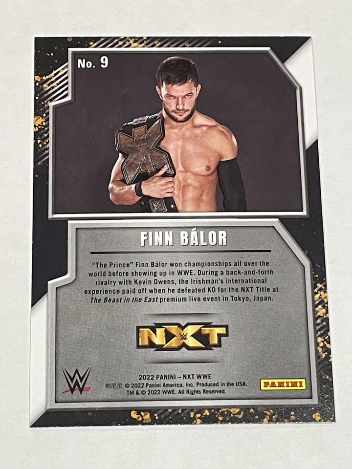 2022 Panini NXT 2.0 WWE Wrestling NXT Gold #9 - Finn Balor - Image 2 of 2