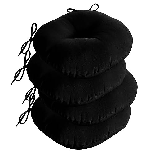 Bistro Chair Cushions for Patio Furniture, Water 4 Count (Pack of 1) Black - Bild 1 von 7