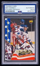 Mike Ramsey Signed 1995 Signature Rookies Miracle on Ice 1980 Card #28 (PSA)