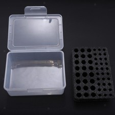 Battery Storage Case Holder Carrier Holds 30 AAA 24x AA Container Dustproof with