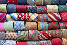 Lot 75 Pc Mens Neckties Multicolor Mix Pattern Variety Quilt Cutter Craft Ties