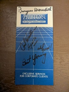 Rocky Cast Weathers, Meredith, Young Rare 1970's Hilton Brochure 