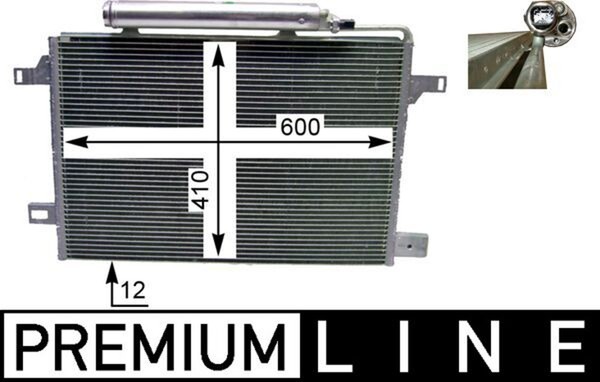 Mahle Kondensator Klimaanlage Premium Line AC 369 000P FüR Mercedes W169 Klasse-image