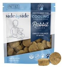Side by Side Rabbit Patties - Comida liofilizada para perros y toppers de comida para perros f