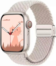 Braided Strap Compatible with Apple Watch 38mm 40mm 41mm Adjustable Magnetic