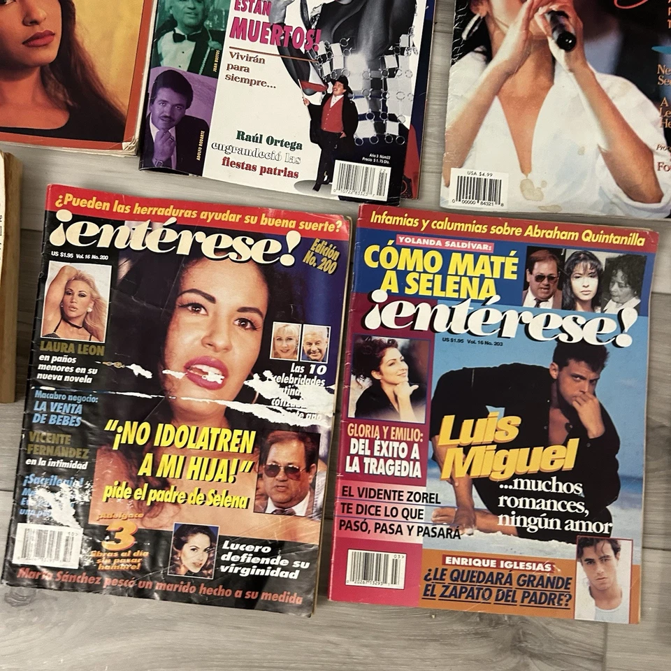 Lote Revista Selena Quintanilla De Colección 1995 Furia People Texas Mensual Enterese Foto 4 de 4