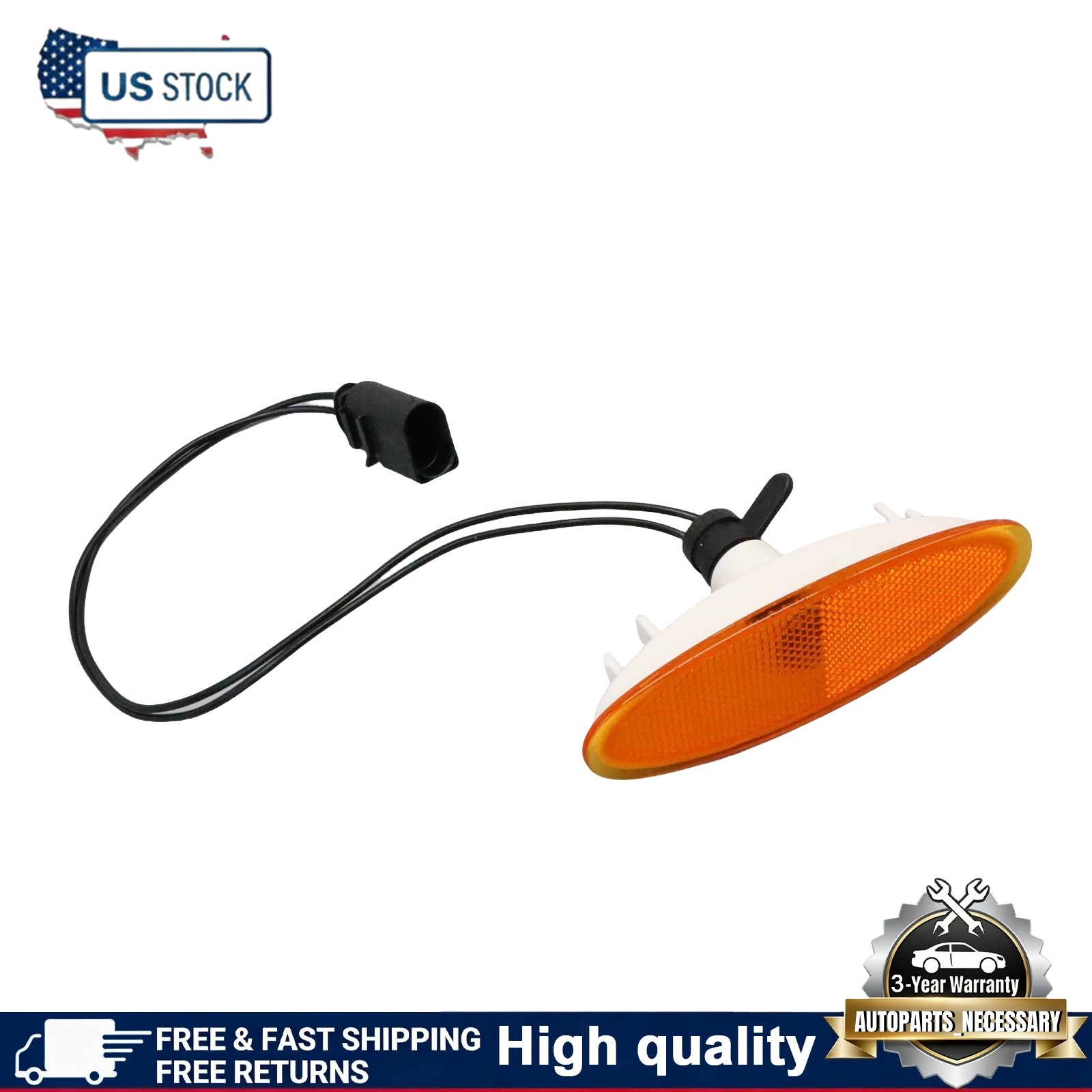 New Spur Front Bumper Marker Light For Bentley Gt Gtc Flying 3W0945071F USA