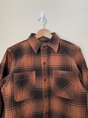 Studio D'Artisan Amami Dorozome Mud Dyed Flannel Button Up Shirt