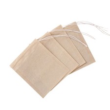 200 Pcs Filter Paper Tea Bag Portable Loose Leaf Bags for Teapots Kitchen 0.04 per strip