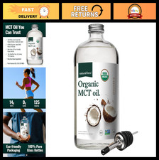 Organic MCT Oil - 100 Virgin Coconut Oil, Keto, Paleo, Vegan, Non-GMO - 32oz Gl