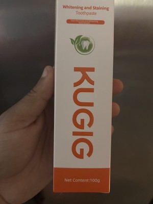 KUGIG Whitening and Staining Whitening Toothpaste 100g Mint Calcium Carbonate