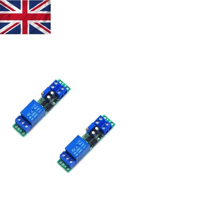 Kompaktes 2 Stück DC 12 V Verzögerungsrelaismodul - einstellbares Timing, Null Standby-Leistung