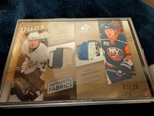 2008-09 UD SP Game Used Patches Authentic Fabrics Duos Malkin Fedotenko 01/25