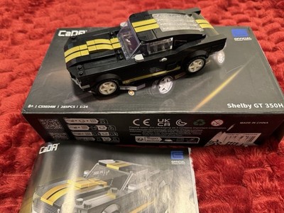 Cada Shelby GT 350 H 1:24 schwarz Bricks Klemmbaustein, Hervorragend