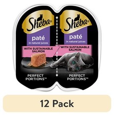 Sheba Perfect Portions Salmon Pate Cat Food 2.6oz Twin-Packs, 12 Pack