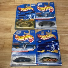 Hot Wheels '38 Phantom Corsair Black Flames Theme 1998-2002 Cars Lot of 4 New