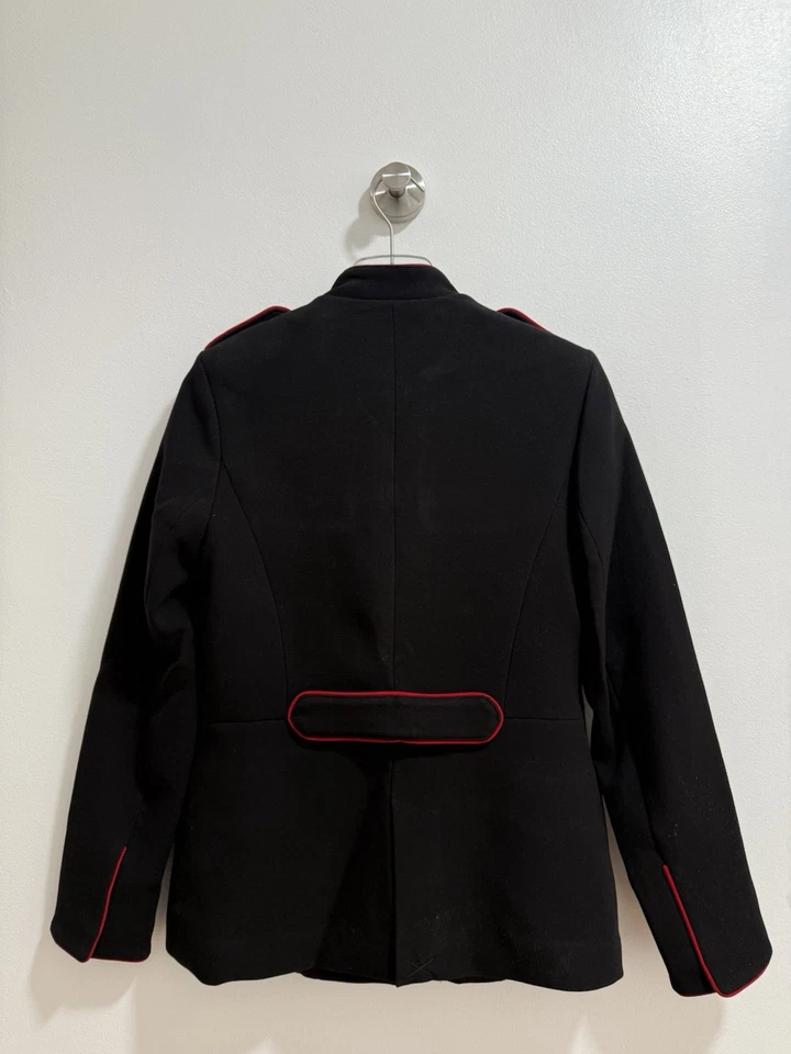 Zara Womens Black Military Jacket Size S Ref 1255 245 - Image 4 of 4