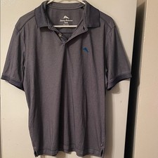 Tommy Bahama Men's Medium Supima Cotton Blue Polo Shirt