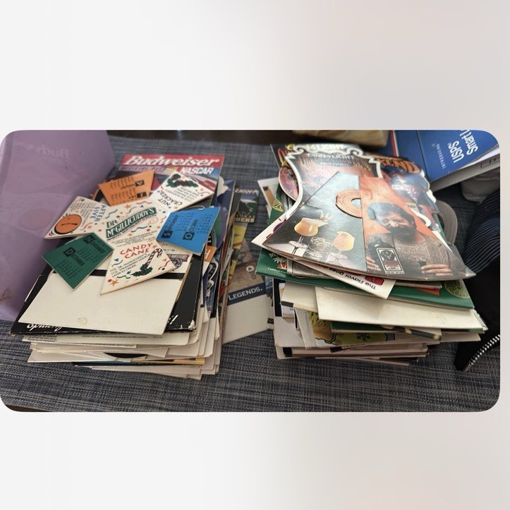 80s 90s bar  Promo Print Lot around 250 liquor and beer cool for man cave bar