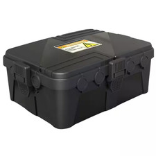 Large Outdoor Electrical Box, IP54 Weatherproof Extension Cord Cover with 8 Cabl