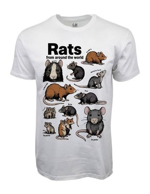 Rats From Around The World Graphic T shirt
