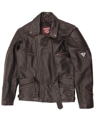 Modeka Womens Motorcycle Biker Jacket UK 16 Large Black Leather BB58