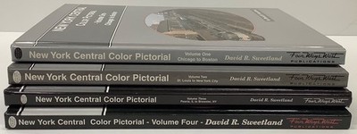 4 BOOKS New York Central Color Pictorial Volume One Two Three Four LIKE NEW NYC