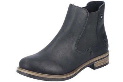 Rieker Chelsea Boots Schwarz 72254-00 Damen Schuhe Winter