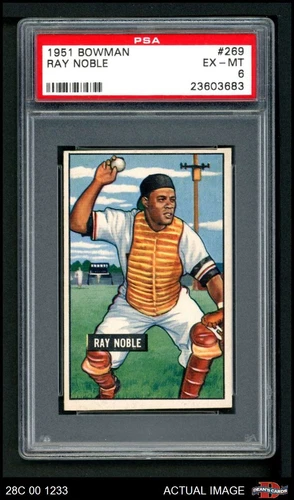 1951 Bowman #269 Ray Noble Giants PSA 6 - EX/MT