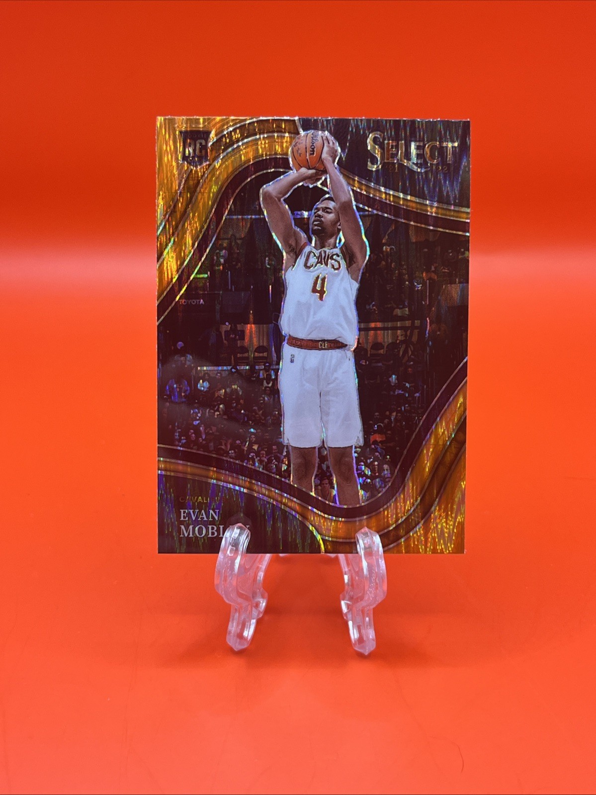 2021-22 Panini Select - Courtside Evan Mobley #272 Orange Flash Prizm (RC)