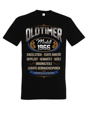 Herren T-Shirt 1966 OLDTIMER Geburtstag Geschenk Fun Print Statement
