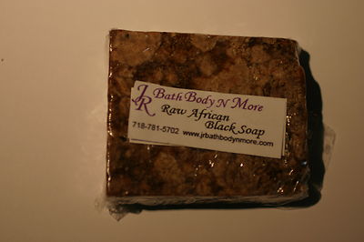 LOT OF 10(3oz) BARS OF RAW AFRICAN BLACK SOAP PREMIUM 