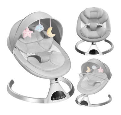 HARPPA Electric Baby Swing for Infants with Bluetooth Music, 5 Sway Speed, Remot