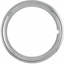 17" NEW Plastic Chrome Beauty Rings Standard 2" inch TRIM RING Measures 1 3/4"