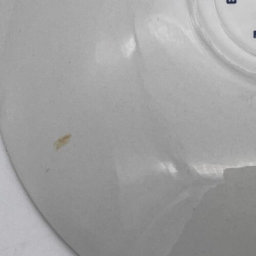 Enoch Wedgwood (Tunstall) Ltd Countryside replacement saucer, blue & white - Picture 3 of 6