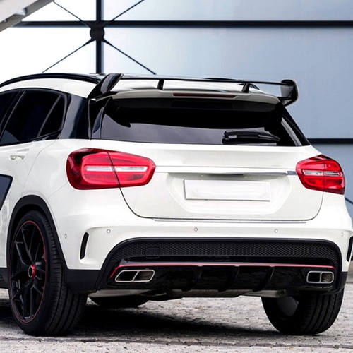 Kit de carrocería de ala del alerón trasero para Mercedes X156 clase GLA250/45 AMG negro - Imagen 10 de 14