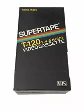 Lot of 2 Supertape High Standard HS T-120 Blank VHS Tapes New - Free Shipping ~1