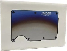 The Ridge Minimalist Slim Wallet Card Holder-Aluminum Metal Wallet with Cash