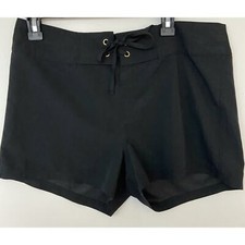 La Blanca Womens Black Board Shorts Drawstring Sz32 sku54 
