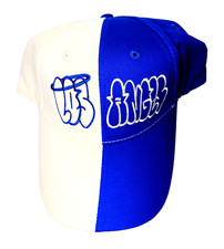 LA Los Angeles Angel City Split Dad Hat Strapback Royal Blue/Beige OSFA NWT NEW