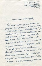 DRAMATIST Henry de Montherlant autograph, handwritten letter signed