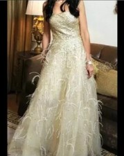 Authentic Oscar de la Renta Strapless Gown -Size 2