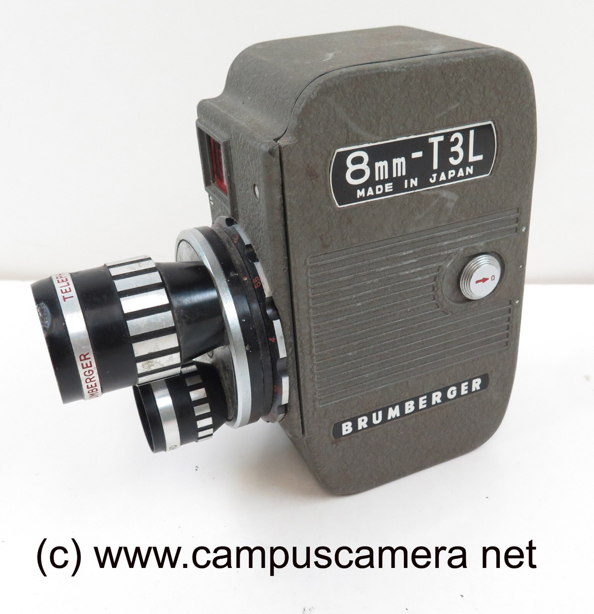 Brumberger 8mm-T3L 8mm Movie Roll Film Camera turret Japan Circa:1955
