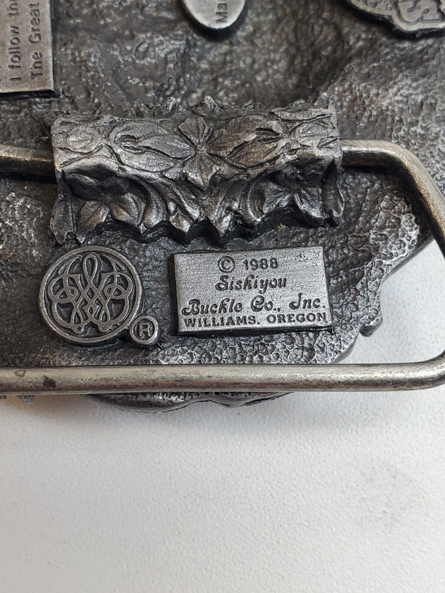 1988 Siskiyou Buckle Co. Native American Eagle Horse Buffalo 