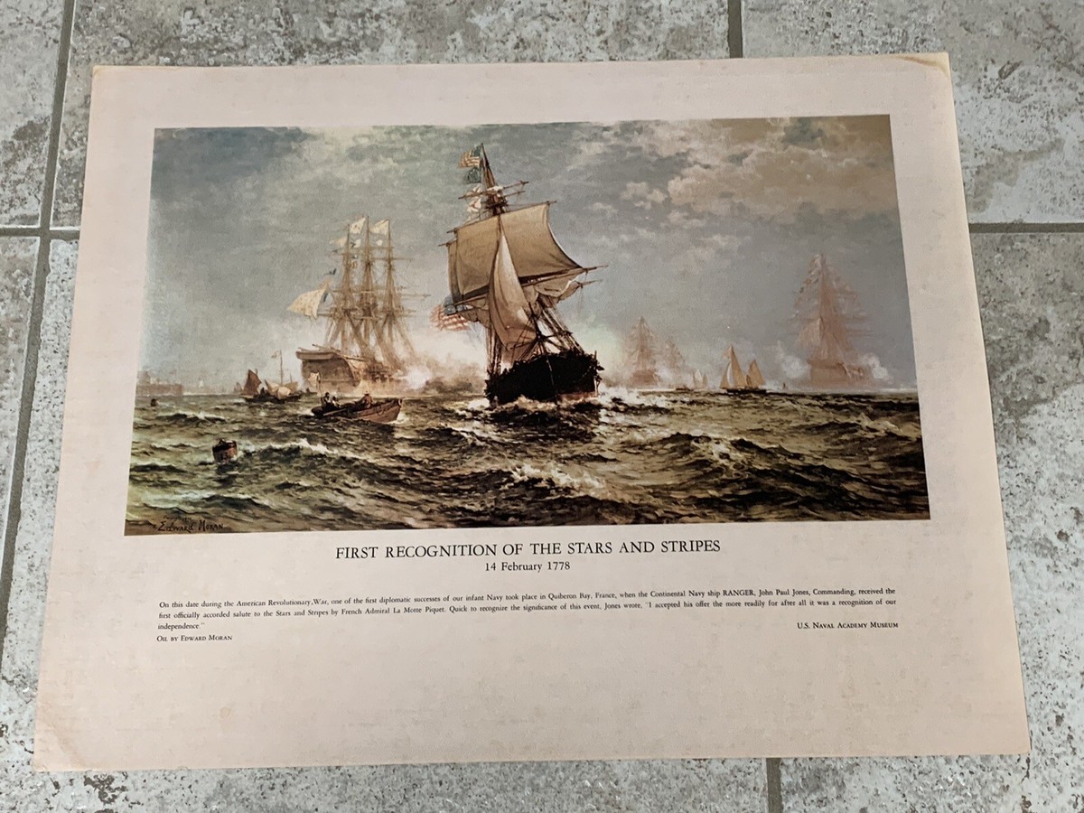 U.S. Naval History Lithograph Amazing Collection Of 10 Print Navy