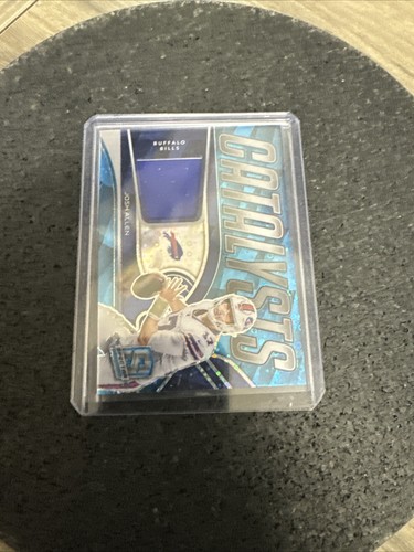 2022 Panini Spectra Josh Allen Catalysts Materials Neon Blue /60 Buffalo Bills - Bild 6 von 8