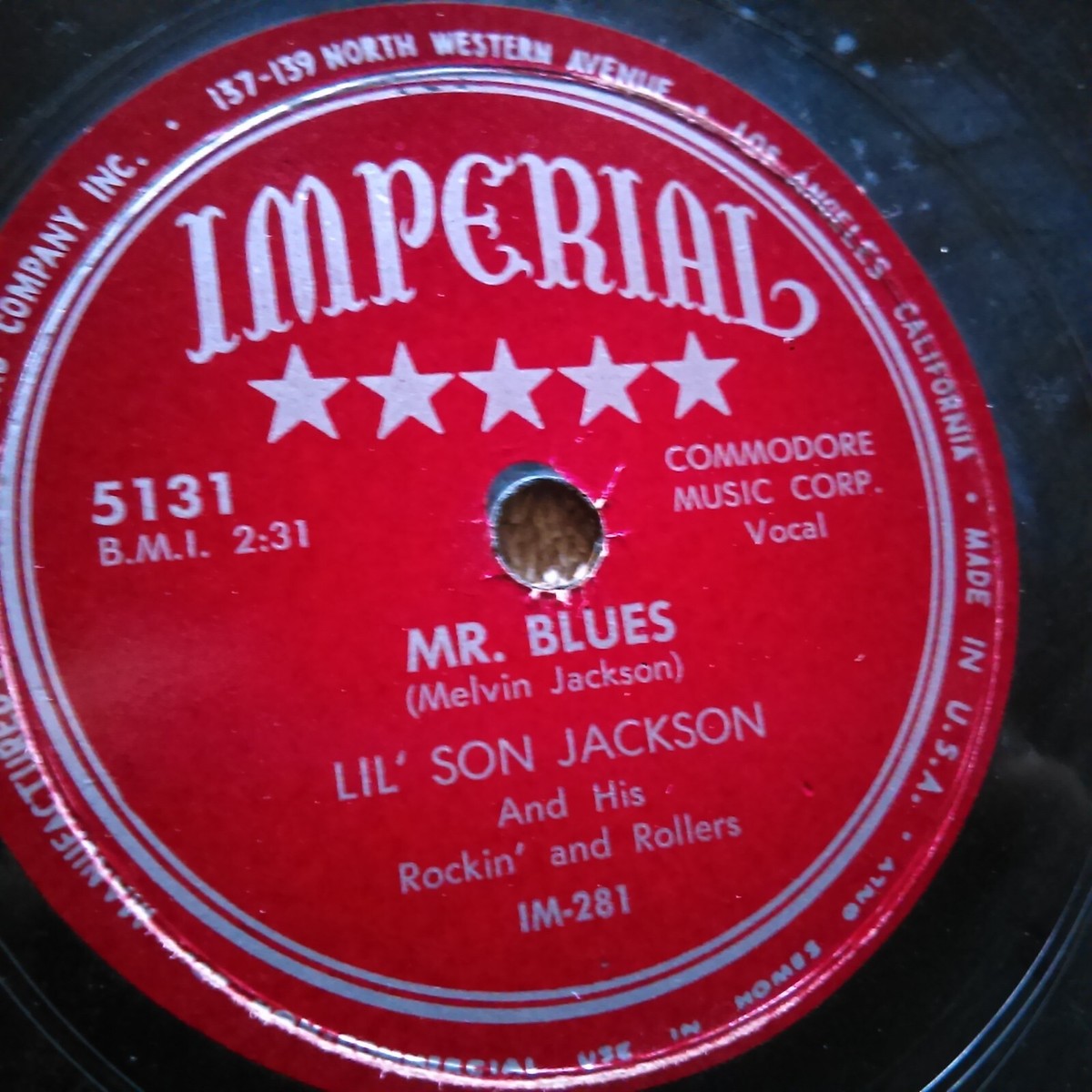 78 rpm Imperial 5131, Lil' Son Jackson, Mr. Blues, Time Changes