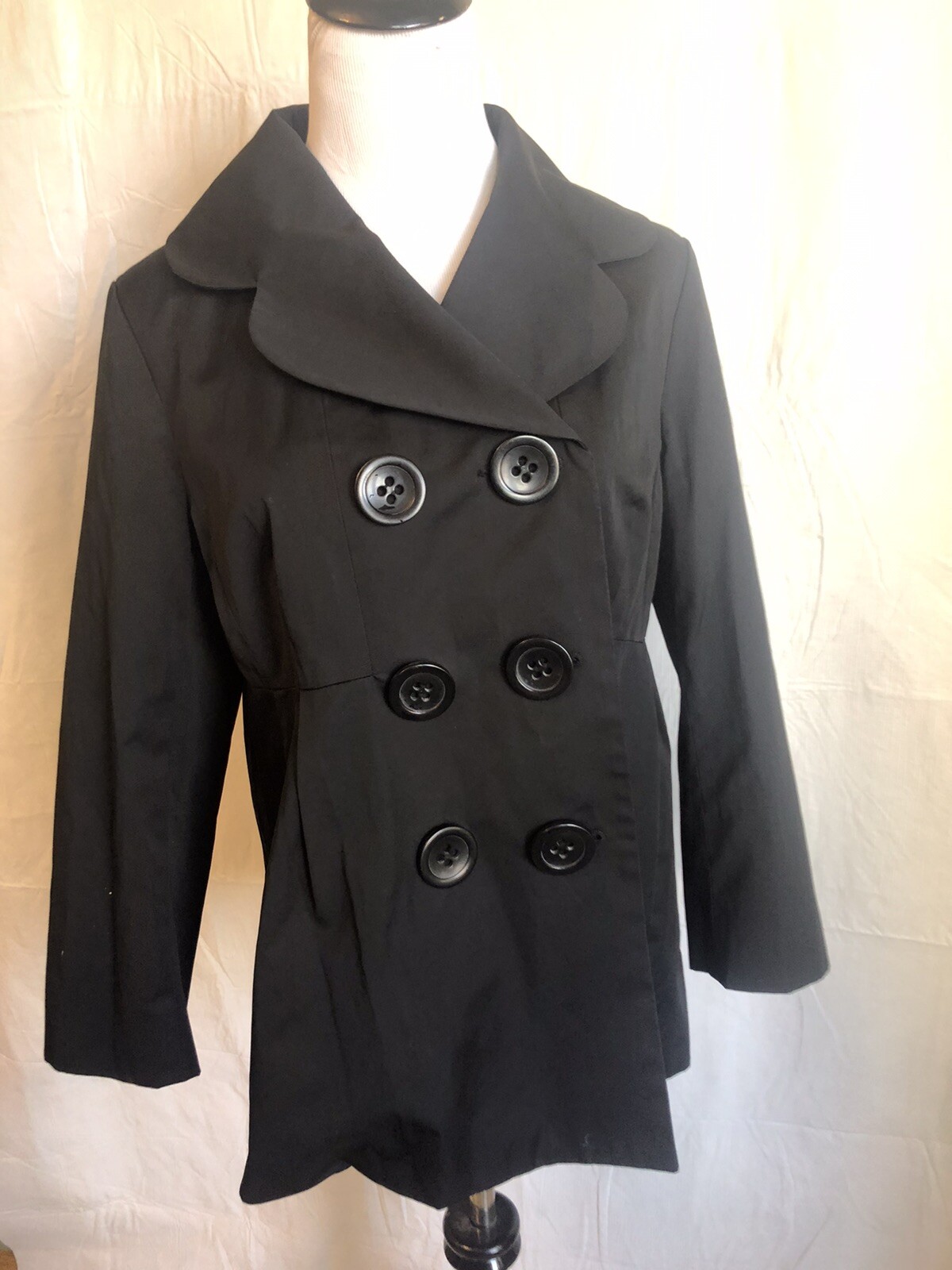 Express Jacket Coat Black Leopard Lining Women's … - image 1
