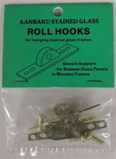 Aanraku Roll Hook Hooks for Wooden Stained Glass Frame Framing Hanging 2