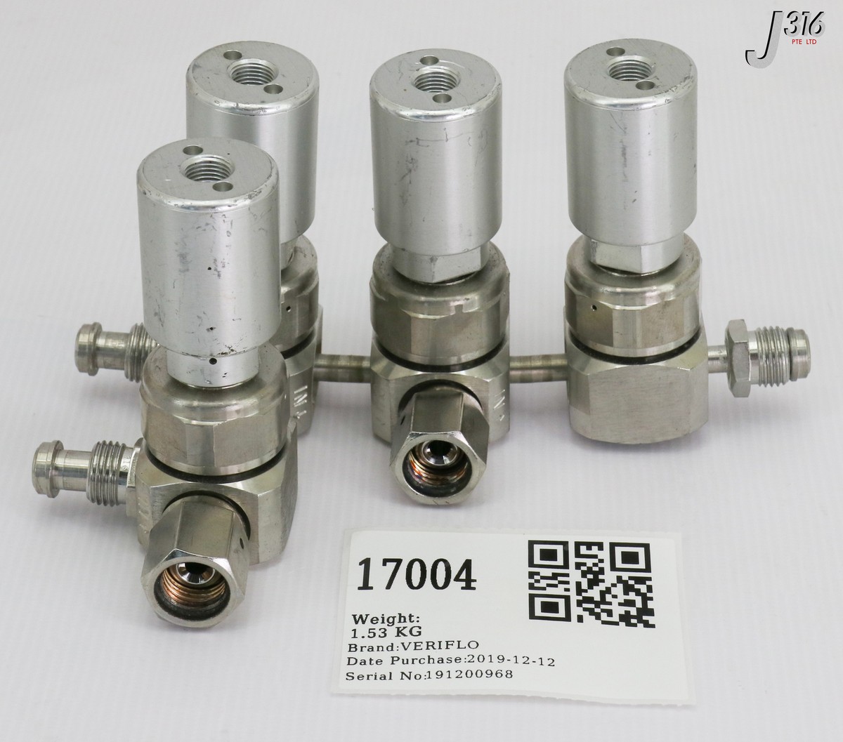 17004 VERIFLO WELDMENT, 4-VALVE MANIFOLD, 45200242, 3870-02035